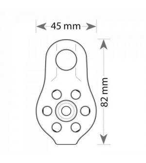 POLEA SIMPLE FIJA DE REDUCIDO TAMAÑO Y FÁCIL MANIPULACIÓN TRANSF´AIR FIXE B DE BEAL