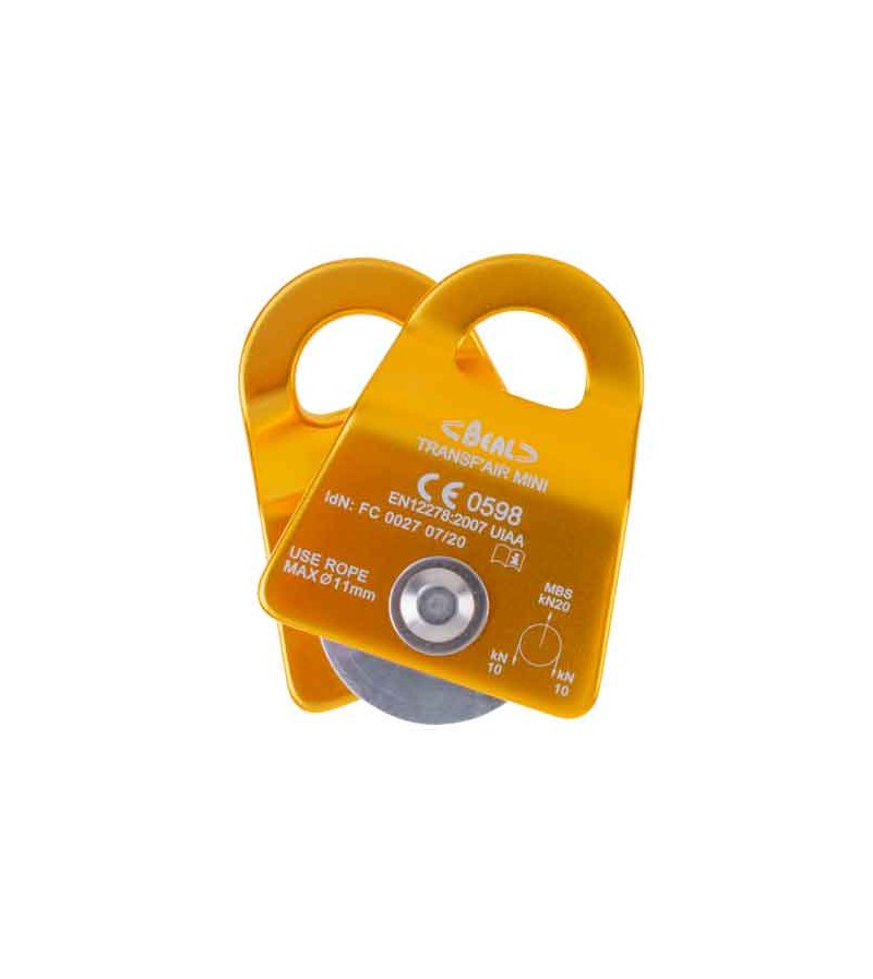 POLEA SIMPLE COMPACTA CON BRIDA MÓVIL TRANSF´AIR MINI DE BEAL