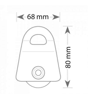 POLEA SIMPLE DE PEQUEÑAS DIMENSIONES Y LIGERA TRANSF´AIR MINI DE BEAL