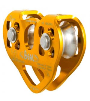 POLEA DOBLE CON DOS ROLDANAS TRANSF´AIR TWIN B DE BEAL