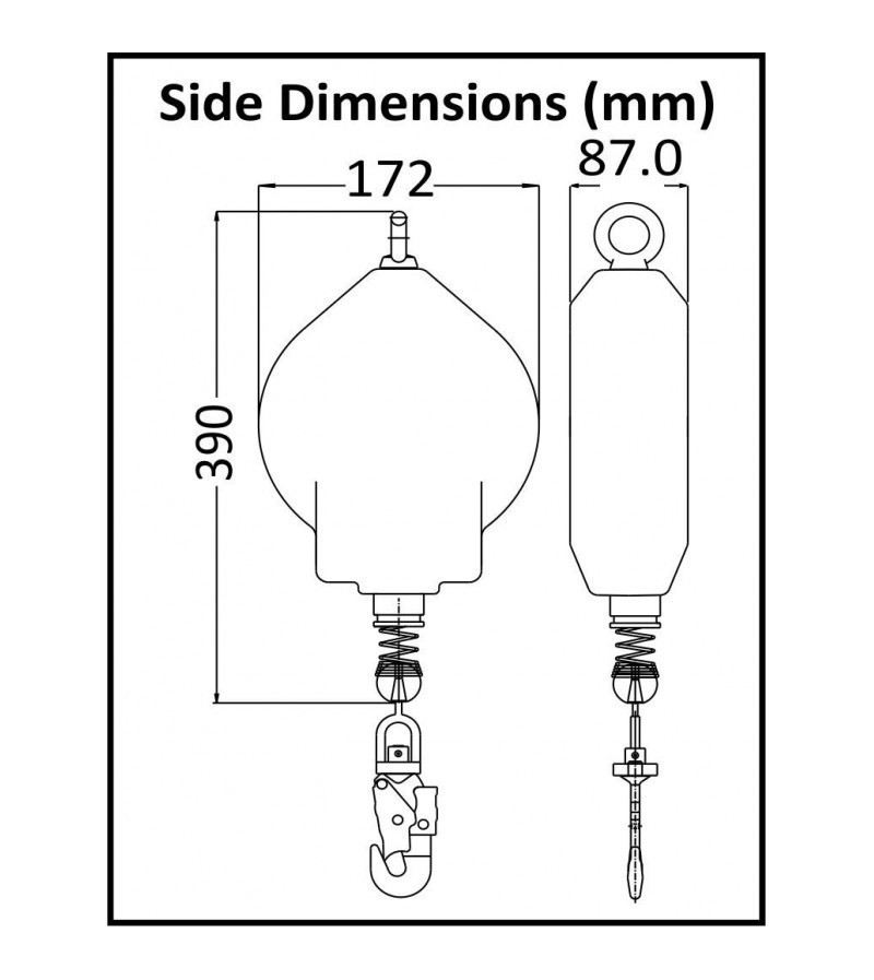Anticaídas retráctil de cable