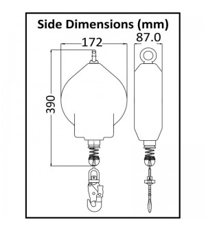 Anticaídas retráctil de cable