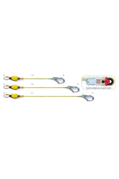 ESLINGA DE CUERDA CON ABSORBEDOR DE ENERGÍA INTEGRADO DYNAPRO AIR HOOK DE BEAL