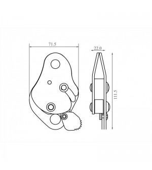 Anticaídas deslizante FA2010300A  de KRATOS SAFETY.