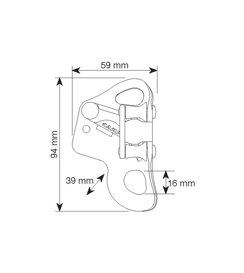 Bloqueador ventral TURBOCHEST de CAMP SAFETY.