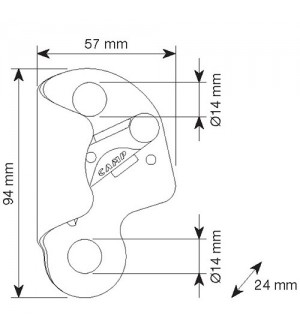Bloqueador ventral SOLO 2 BLACK de CAMP SAFETY.