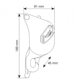 Descensor GIANT BLACK de CAMP SAFETY.