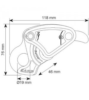 Descensor DRUID BLACK de CAMP SAFETY.